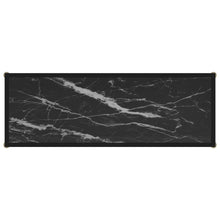 Afbeelding in Gallery-weergave laden, Wandtafel 100x35x75 cm gehard glas zwart
