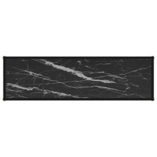Afbeelding in Gallery-weergave laden, Wandtafel 120x35x75 cm gehard glas zwart
