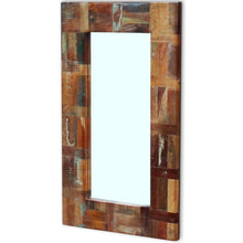 Afbeelding in Gallery-weergave laden, Spiegel 80x50 cm massief gerecycled hout
