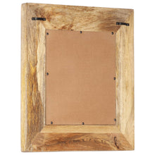 Afbeelding in Gallery-weergave laden, Spiegel handgesneden 50x50x2,6 cm massief mangohout
