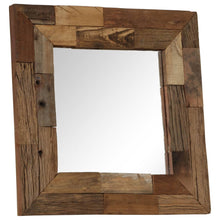 Afbeelding in Gallery-weergave laden, Spiegel 50x50 cm massief gerecycled hout
