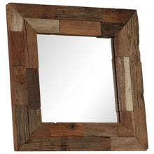 Afbeelding in Gallery-weergave laden, Spiegel 50x50 cm massief gerecycled hout
