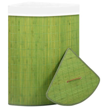 Afbeelding in Gallery-weergave laden, Hoekwasmand 60 L bamboe groen
