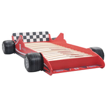 Afbeelding in Gallery-weergave laden, Kinderbed raceauto rood 90x200 cm
