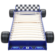 Afbeelding in Gallery-weergave laden, Kinderbed raceauto blauw 90x200 cm
