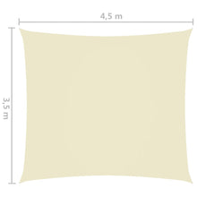 Afbeelding in Gallery-weergave laden, Zonnescherm rechthoekig 3,5x4,5 m oxford stof crèmekleurig

