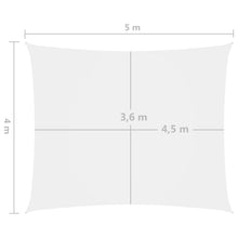 Afbeelding in Gallery-weergave laden, Zonnescherm rechthoekig 4x5 m oxford stof wit

