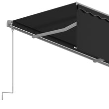 Afbeelding in Gallery-weergave laden, Luifel automatisch uittrekbaar met rolgordijn 3x2,5 m antraciet
