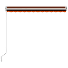 Afbeelding in Gallery-weergave laden, Luifel handmatig uittrekbaar 350x250 cm oranje en bruin
