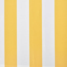 Afbeelding in Gallery-weergave laden, Luifel handmatig uittrekbaar 300 cm geel/wit
