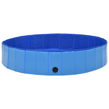 Afbeelding in Gallery-weergave laden, Hondenzwembad inklapbaar 160x30 cm PVC blauw

