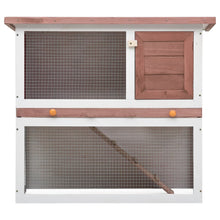 Afbeelding in Gallery-weergave laden, Konijnenhok voor buiten met 1 deur hout bruin
