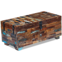 Afbeelding in Gallery-weergave laden, Salontafel kistvormig 80x40x35 cm massief gerecycled hout
