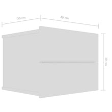 Afbeelding in Gallery-weergave laden, Nachtkastjes 2 st 40x30x30 cm spaanplaat wit
