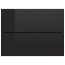 Afbeelding in Gallery-weergave laden, Nachtkastjes 2 st 40x30x30 cm spaanplaat hoogglans zwart
