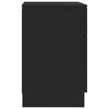 Afbeelding in Gallery-weergave laden, Nachtkastje 38x35x56 cm spaanplaat zwart
