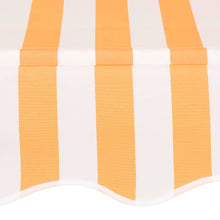 Afbeelding in Gallery-weergave laden, Luifel handmatig uittrekbaar 250 cm oranje en witte strepen
