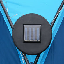Afbeelding in Gallery-weergave laden, Partytent met LED en 4 zijwanden 3,6x3,6x2,3 m blauw
