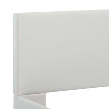 Afbeelding in Gallery-weergave laden, Bedframe met LED kunstleer wit 90x200 cm
