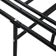 Afbeelding in Gallery-weergave laden, Bedbankframe metaal zwart 90x200 cm
