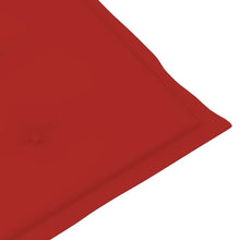 Afbeelding in Gallery-weergave laden, Terrasstoelkussen (75+105)x50x3 cm rood
