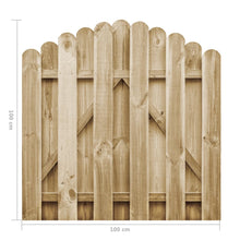 Afbeelding in Gallery-weergave laden, Poort 100x100 cm geïmpregneerd grenenhout

