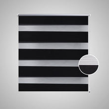 Afbeelding in Gallery-weergave laden, Duo rolgordijn 140 x 175 cm zwart
