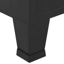 Afbeelding in Gallery-weergave laden, Kledingkast industrieel 90x40x140 cm staal zwart

