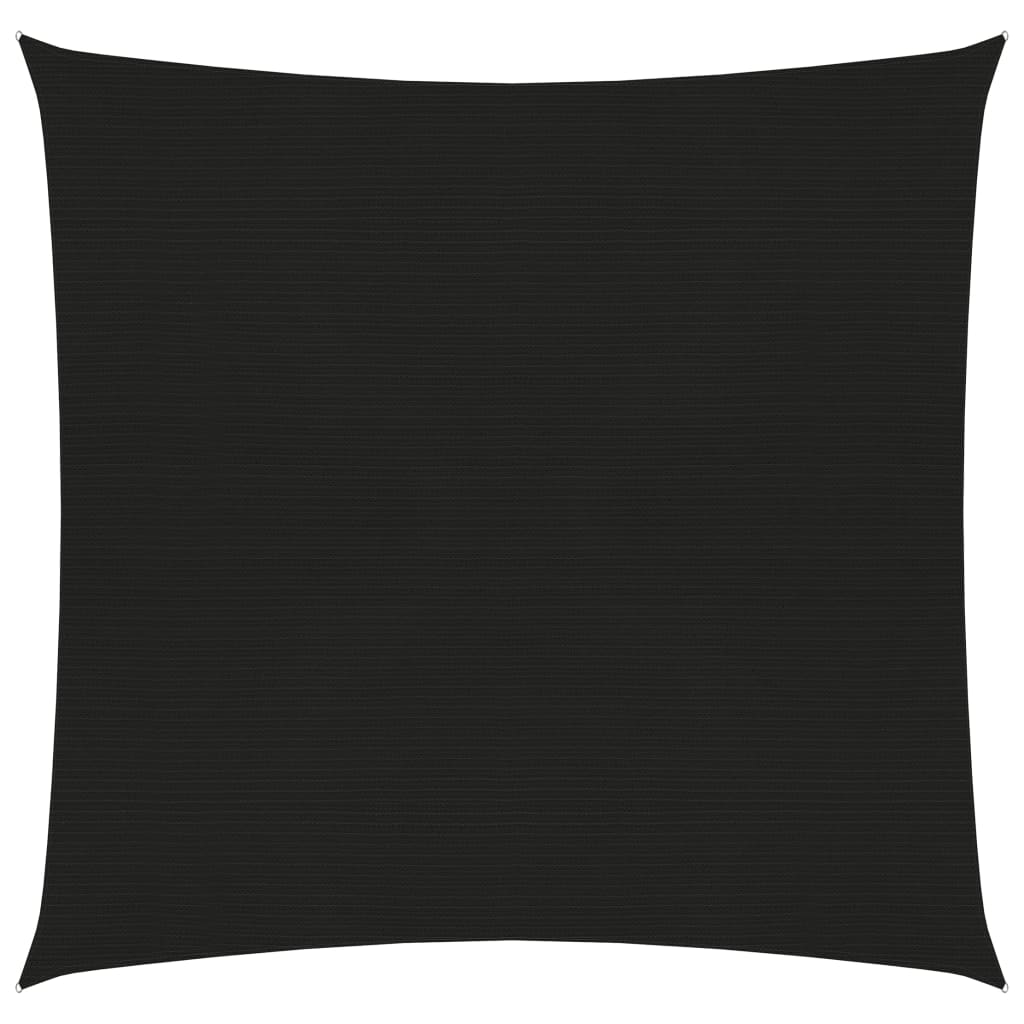 Zonnezeil 160 g/m² 2x2 m HDPE zwart
