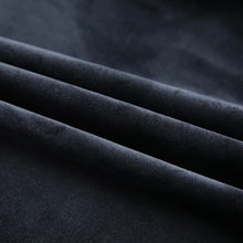 Afbeelding in Gallery-weergave laden, Gordijn verduisterend met haken 290x245 cm fluweel zwart
