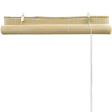 Afbeelding in Gallery-weergave laden, Rolgordijn 100x220 cm bamboe natuurlijk
