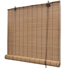 Afbeelding in Gallery-weergave laden, Rolgordijn 140x220 cm bamboe bruin
