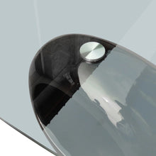 Afbeelding in Gallery-weergave laden, Salontafel met ovale glazen tafelblad hoogglans zwart
