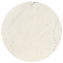 Afbeelding in Gallery-weergave laden, Salontafel 60x60x35 cm echt steen met marmeren textuur wit
