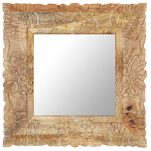 Afbeelding in Gallery-weergave laden, Spiegel 50x50 cm massief mangohout
